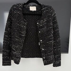 IRO Black and White Textured Blazer